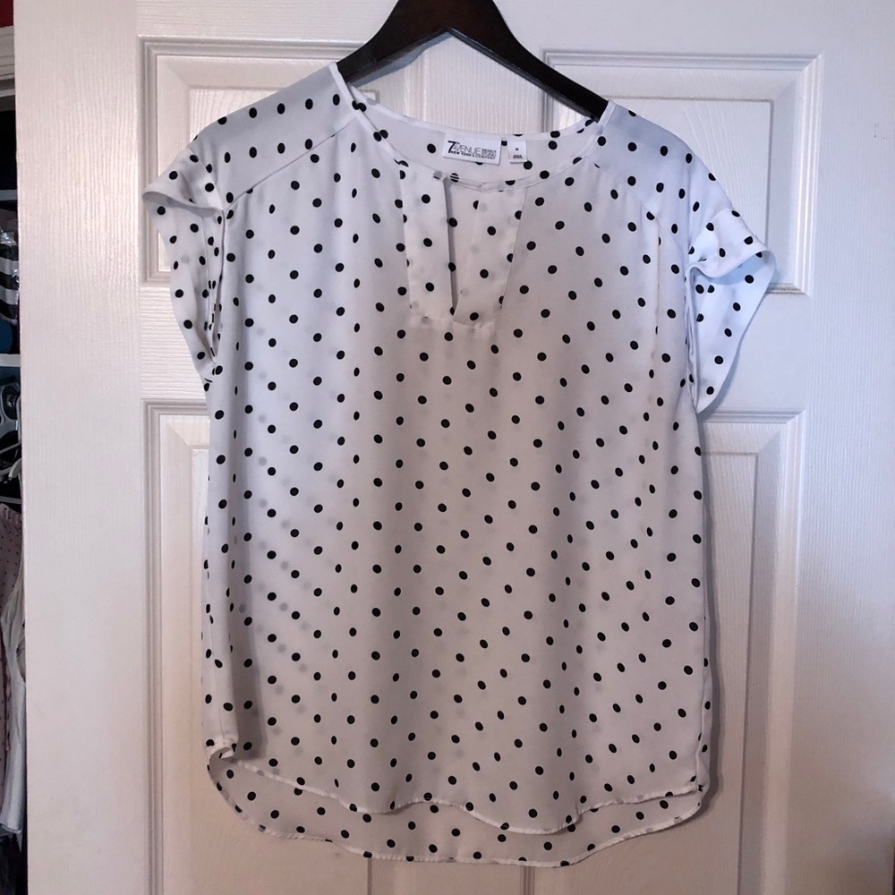 Split-Neck Blouse - 7th Avenue
